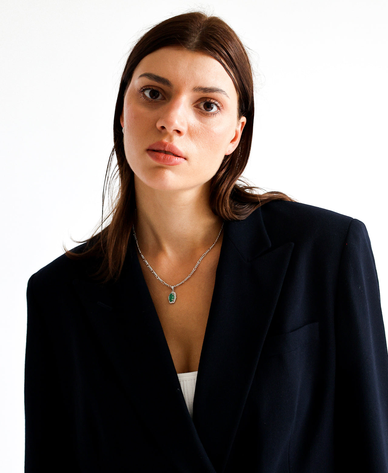 .925 Jaded Pendant & Necklace