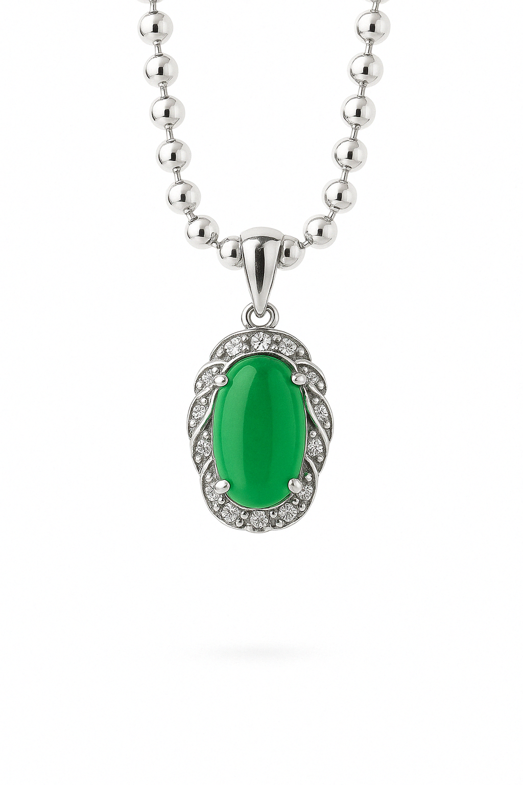 .925 Jaded Pendant & Necklace