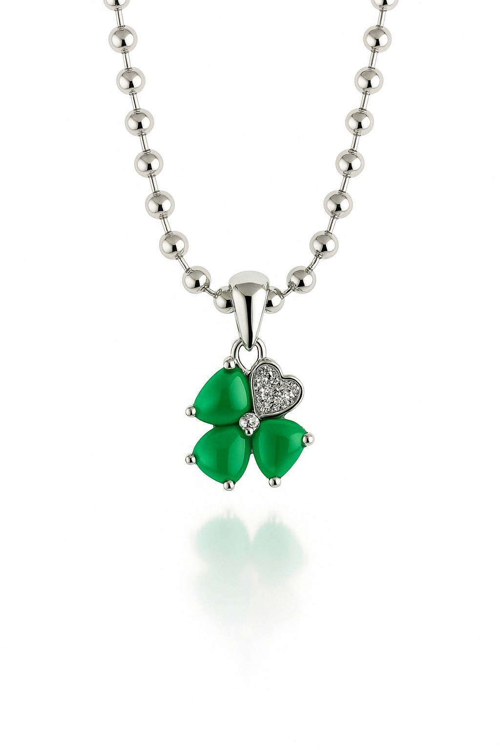 .925 4 clover pendant & necklace