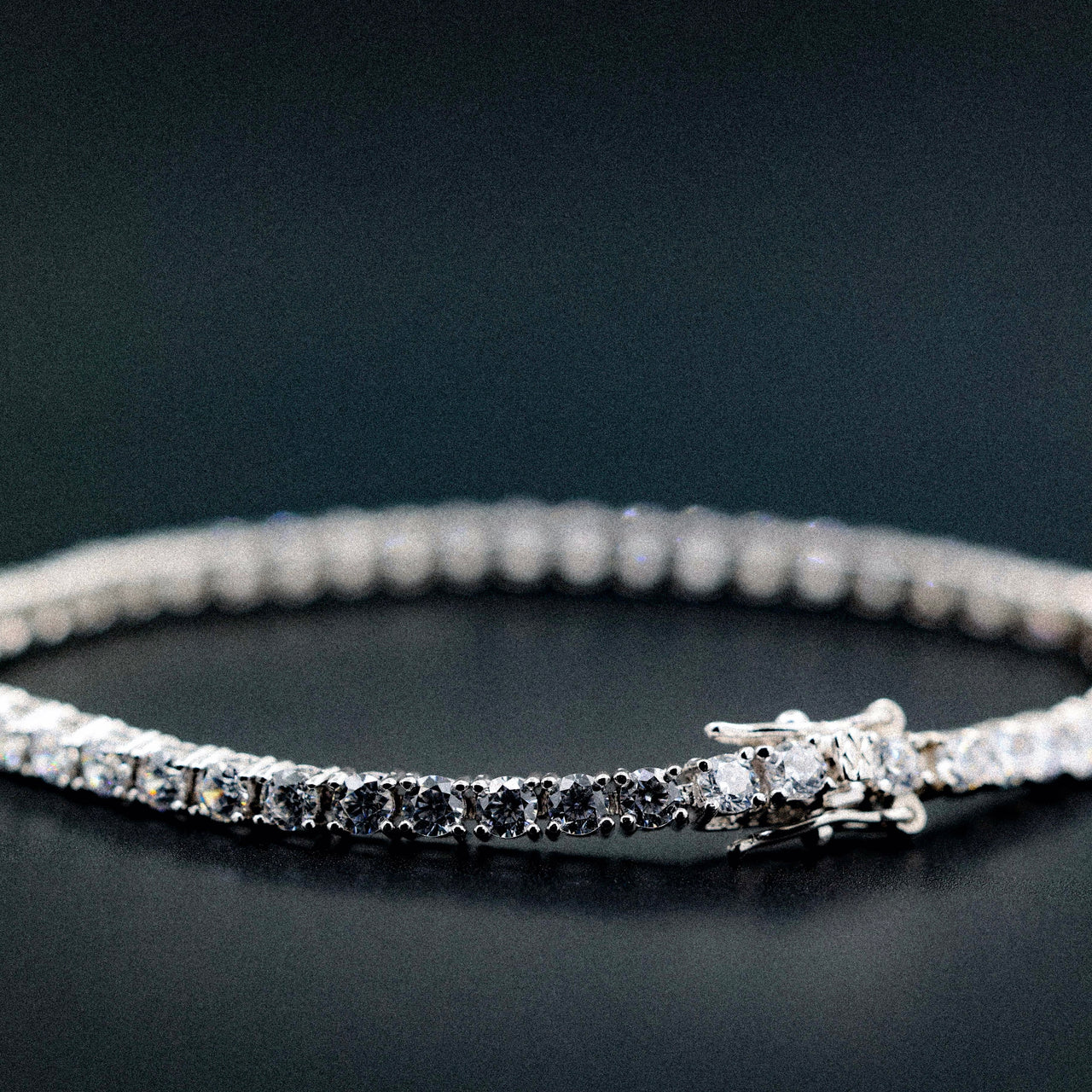 3mm Pure White Evert Tennis Bracelet