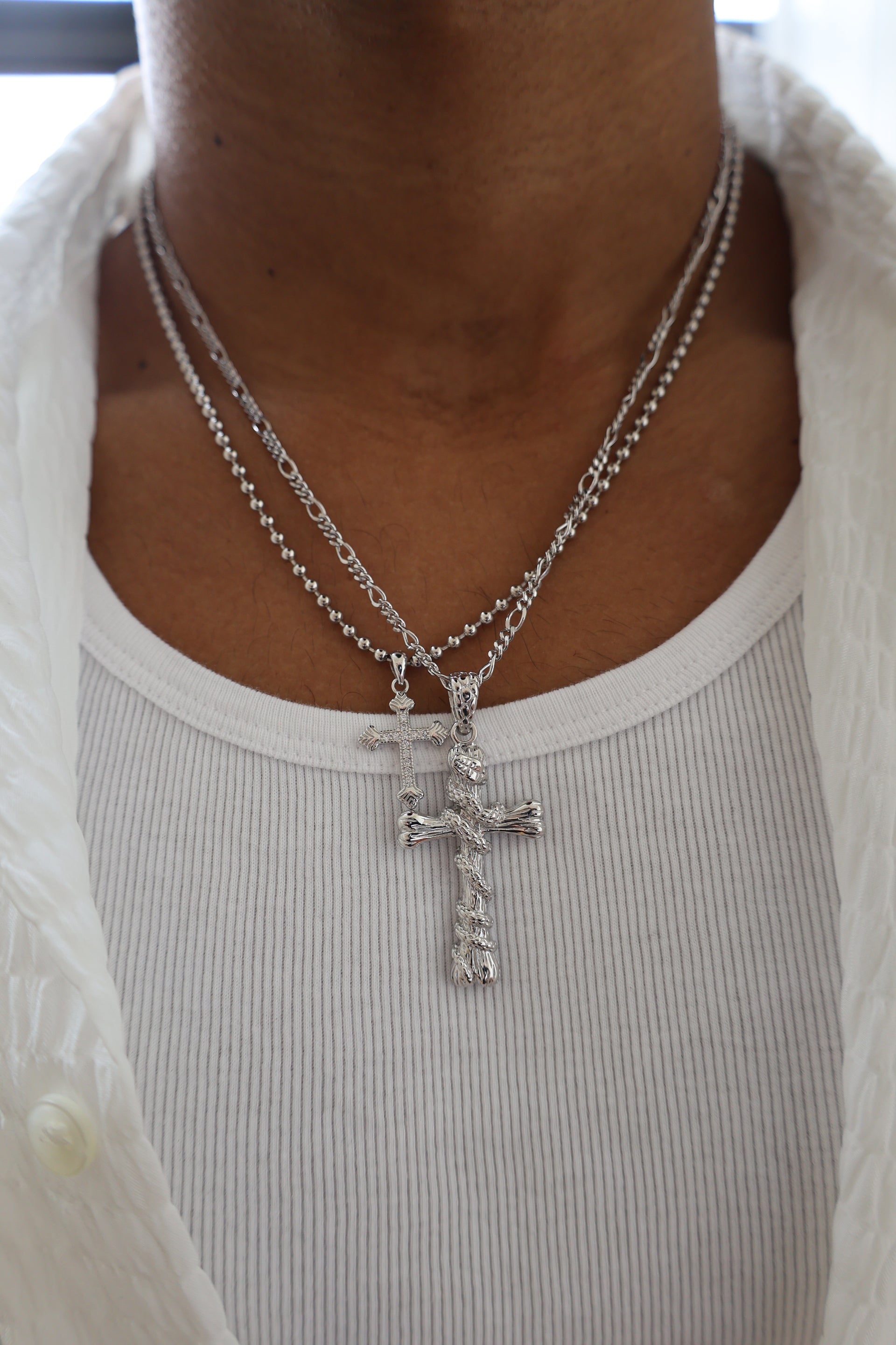 .925 cross essentials necklace bundle