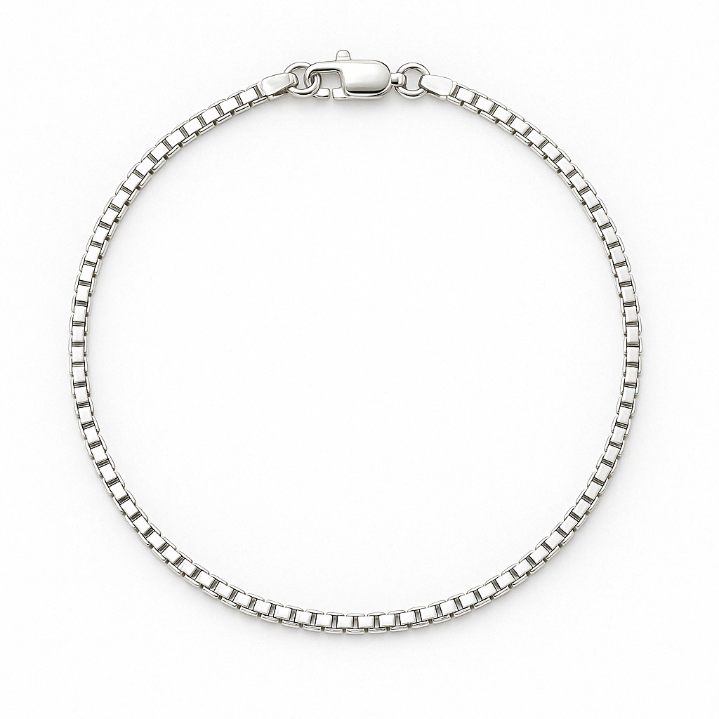 .925 silver box cutter bracelet