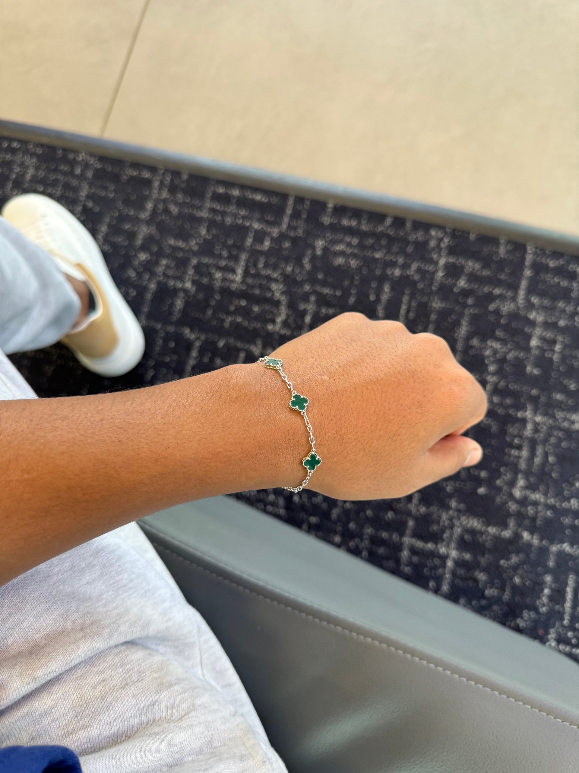 #PINETREE .925 Ivory Clover Bracelet