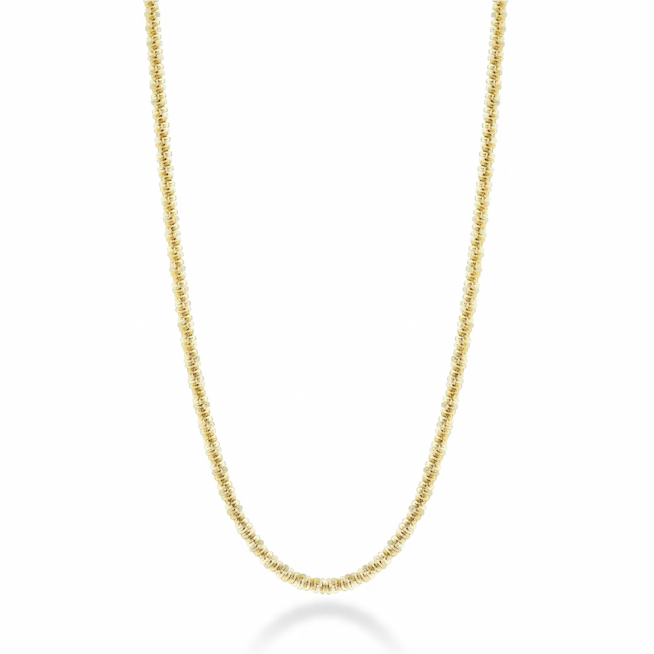 925 Gold Radiant Cut Necklace
