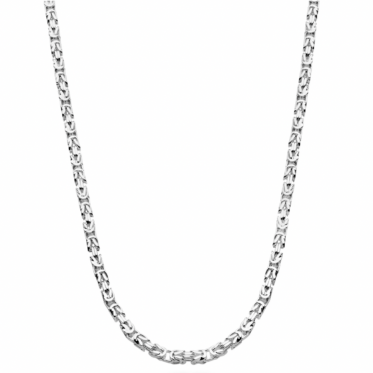 .925 4mm Byzantine Necklace