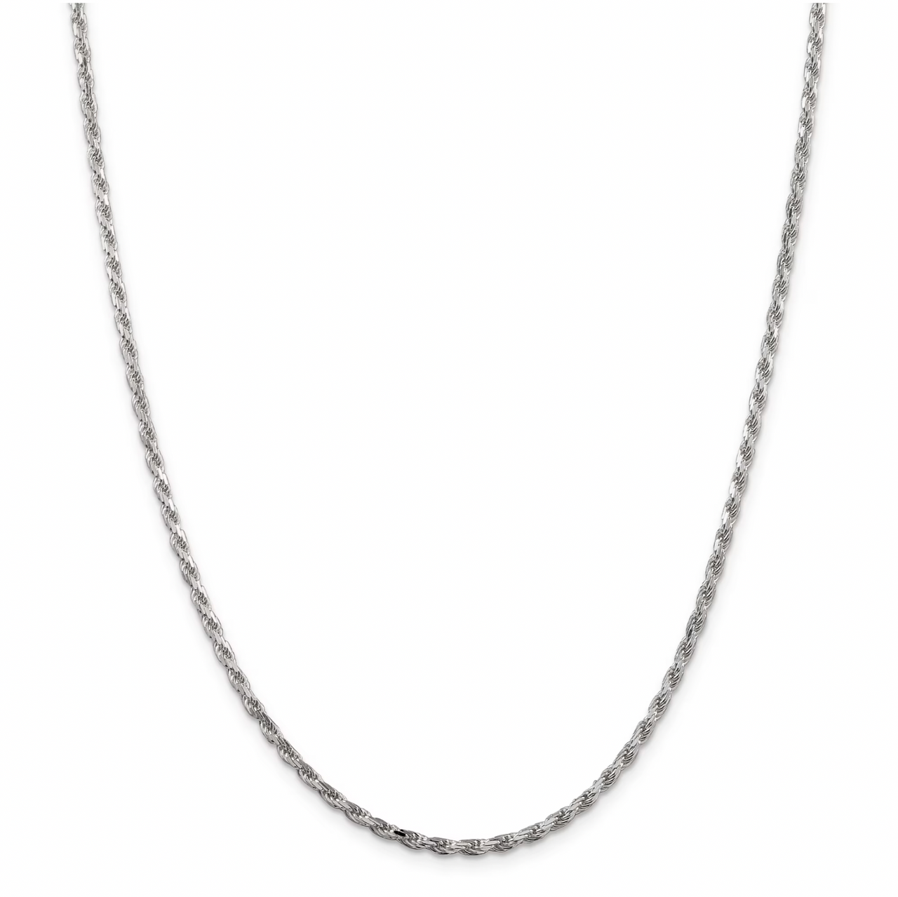925 Diamond Cut Rope Necklace