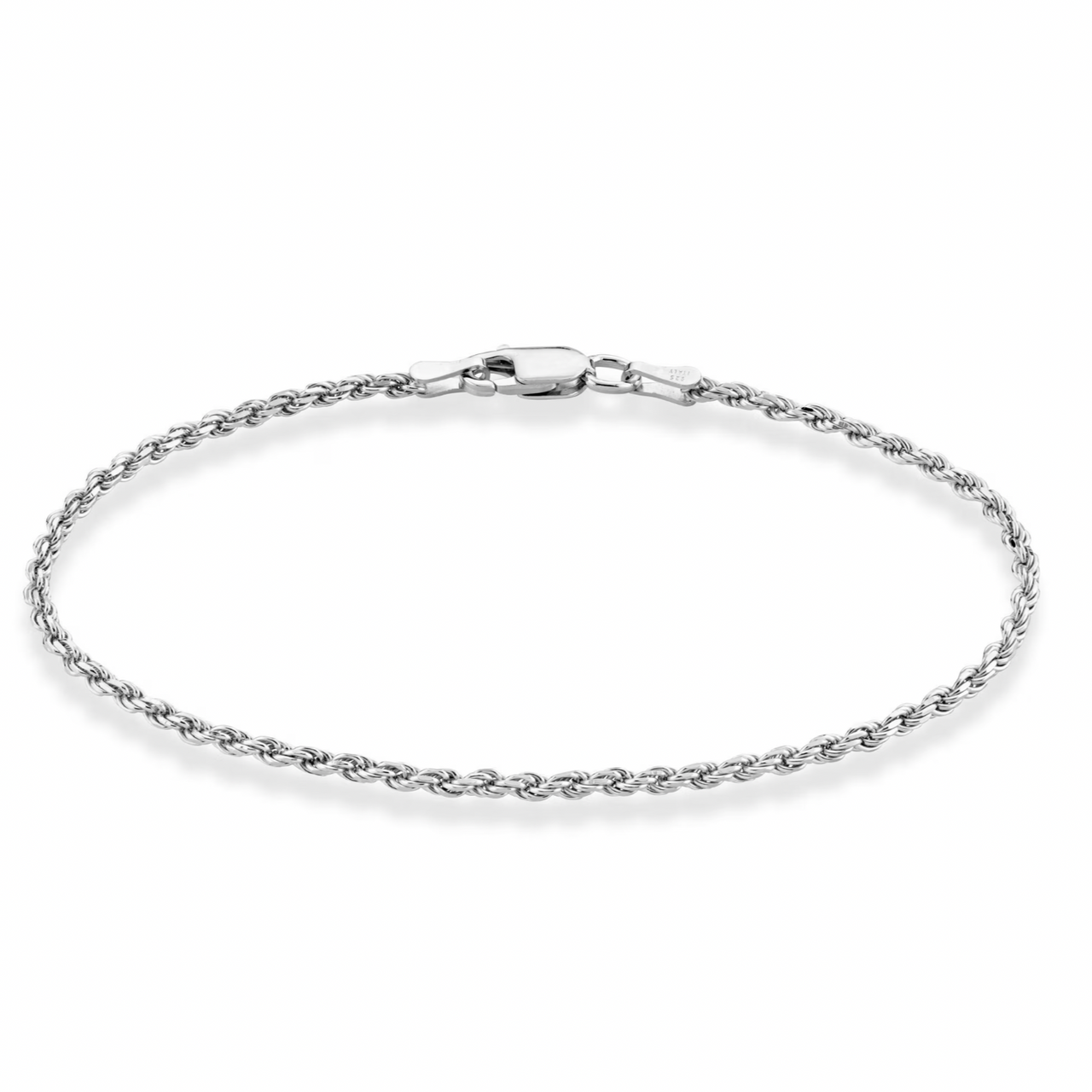 .925 2.5mm Rope Bracelet