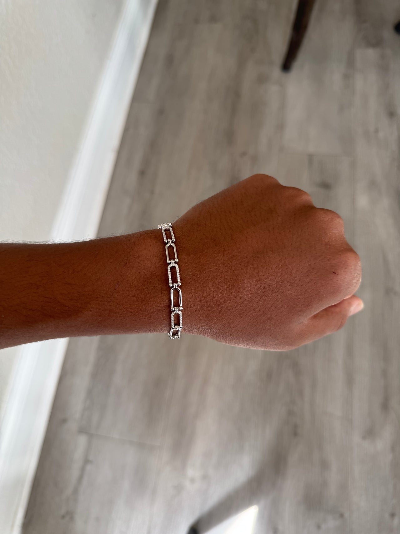 .925 Horseshoe U Link Bracelet