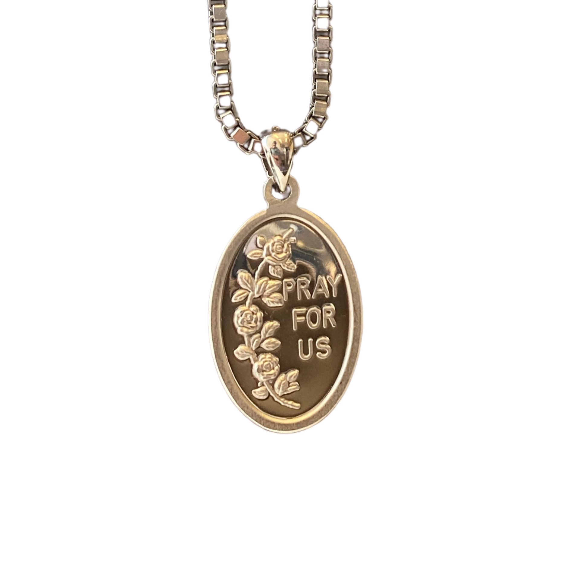 pray for us pendant + necklace