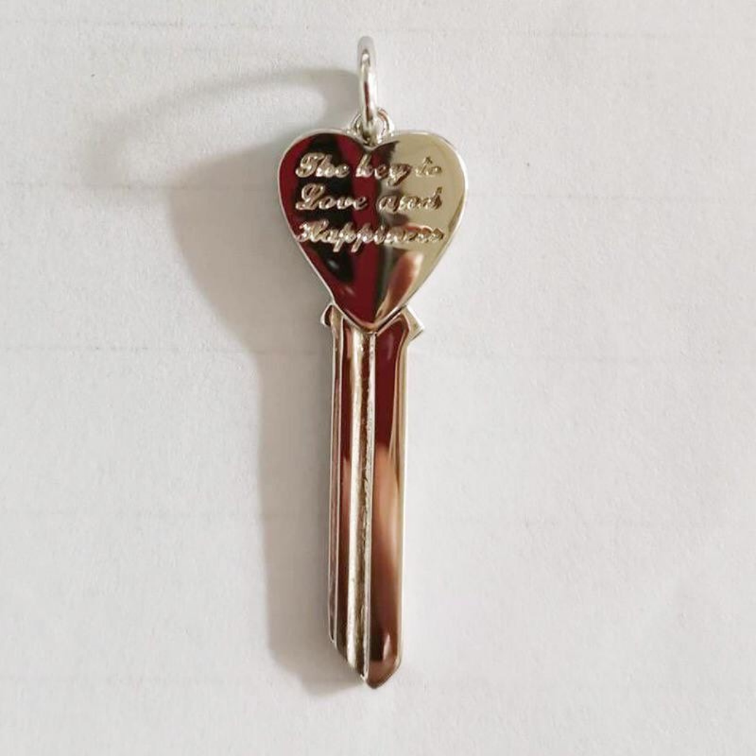 .925 silver key to love & happiness