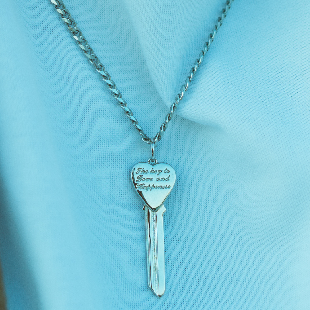 .925 silver key to love & happiness