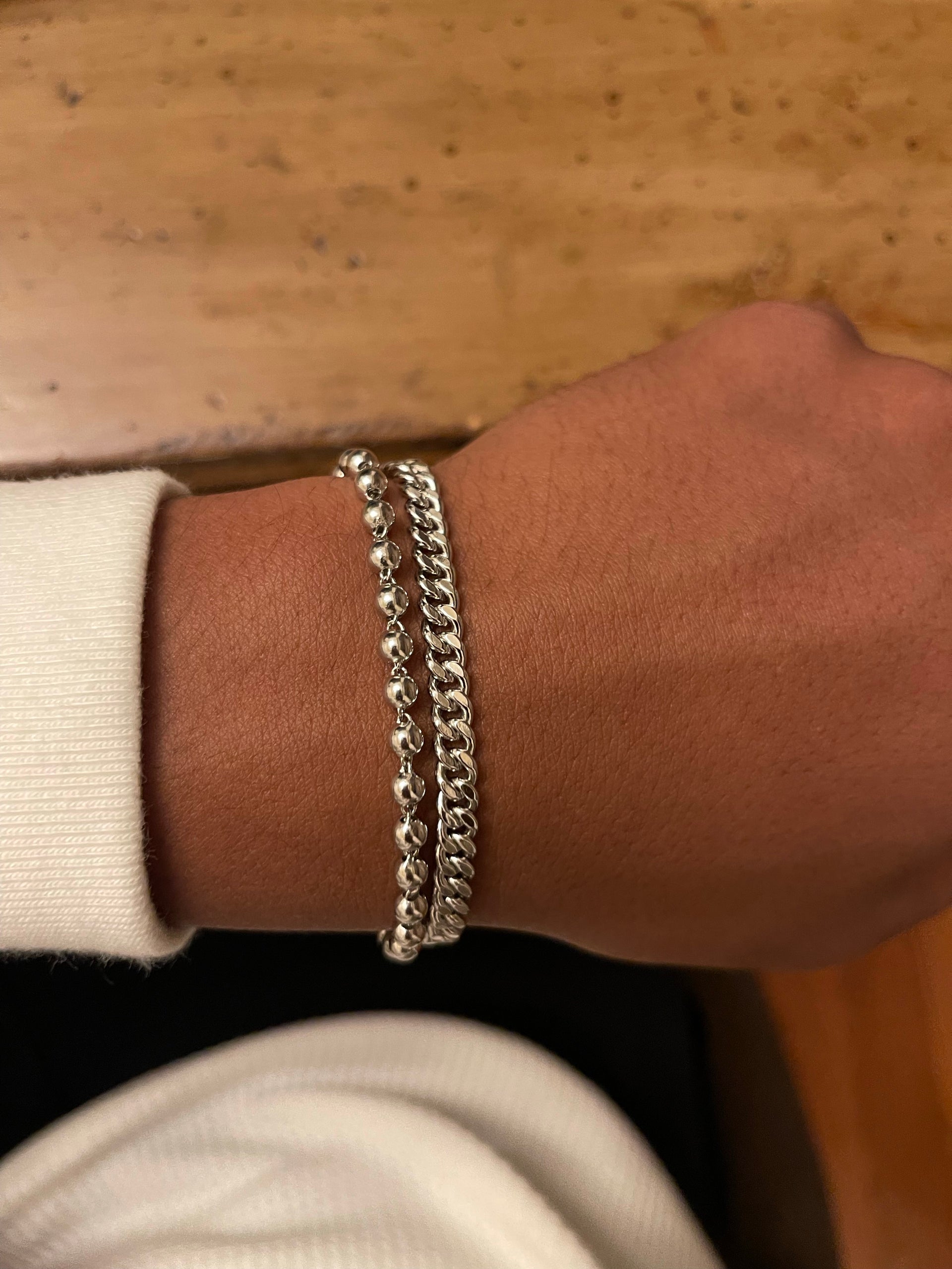 Iced 8 Ball Bracelet (.925 Sterling Silver) – Kuyashii Jewelry