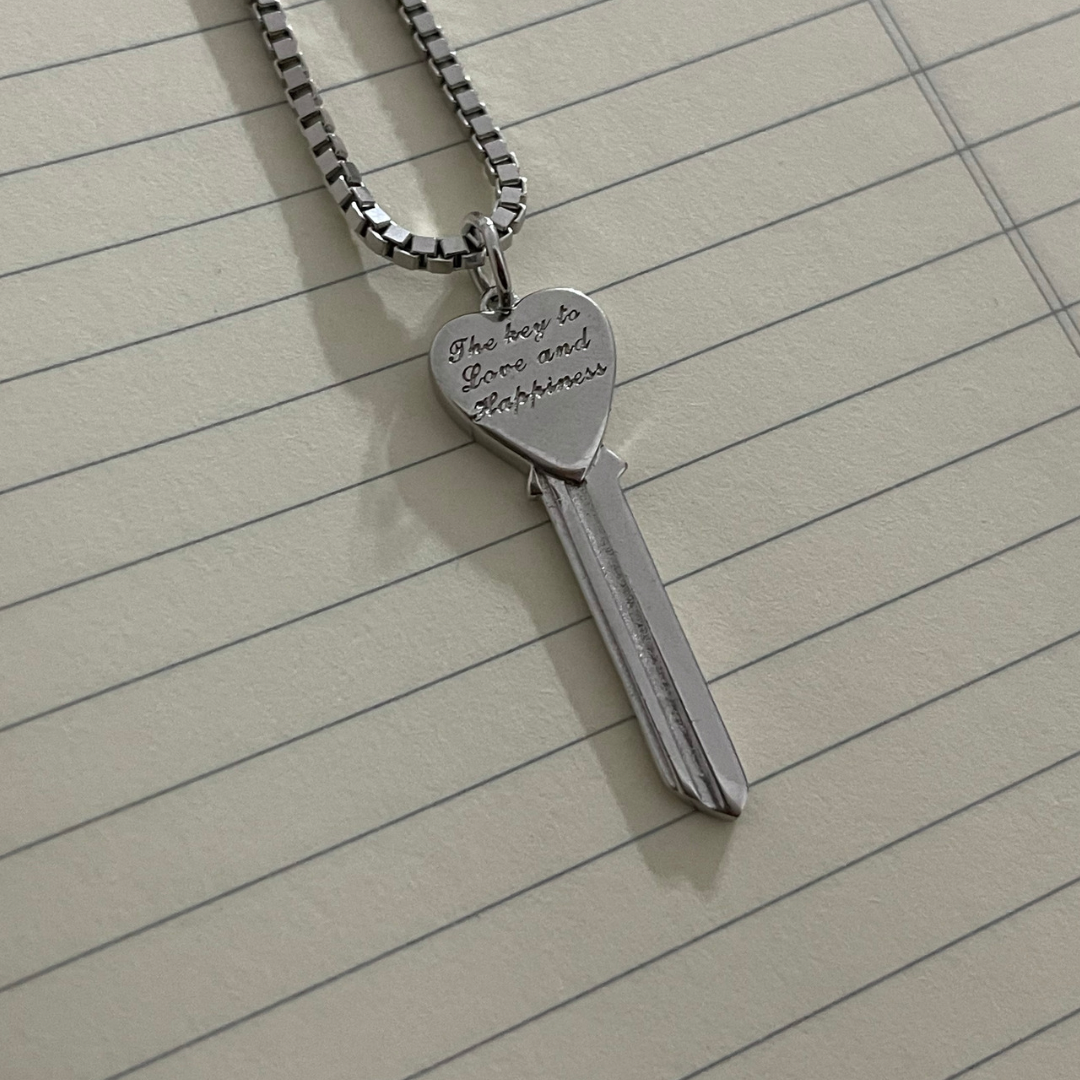 .925 silver key to love & happiness